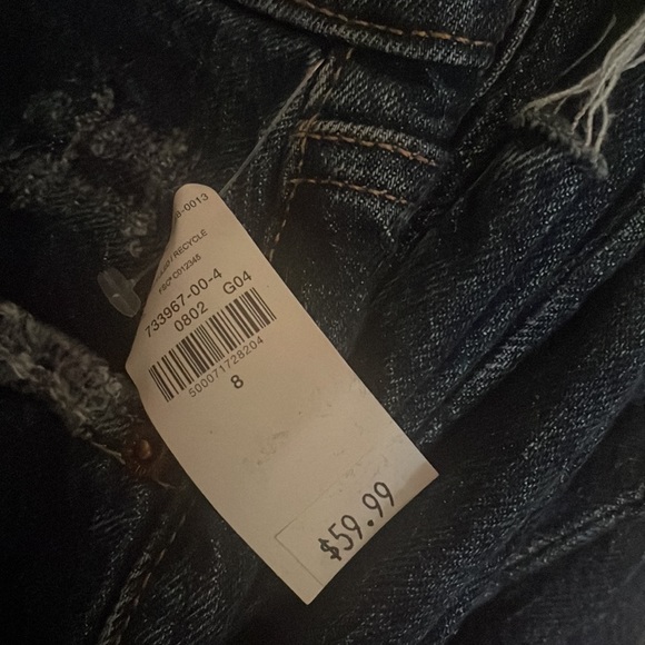 NWT Old Navy High Rise Distressed Slouchy Straight Jeans - Picture 15 of 16